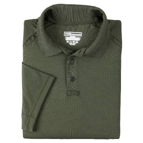 5.11 Tactical Performance Men's Short Sleeve Polo in TDU Green - Small