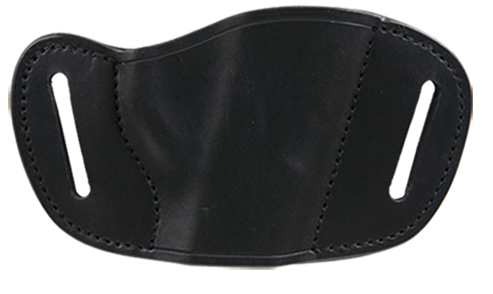Bulldog MLBS Belt Slide Small Automatic Handgun Holster Right Hand Leather Black - MLBS