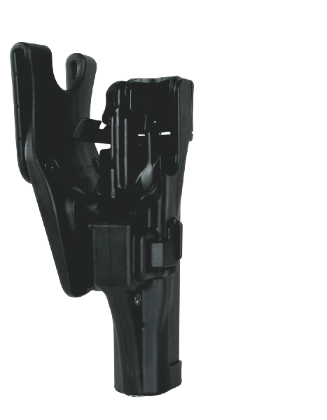 Blackhawk Serpa Level 3 Right-Hand Belt Holster for Glock 17, 19, 22, 23, 31, 32 in Black - 44H100BKR