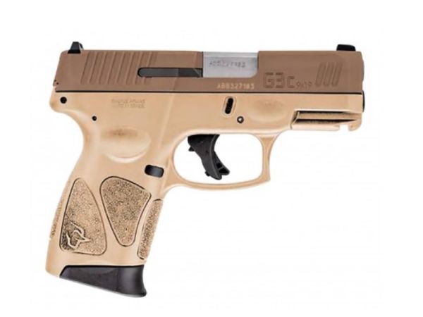 Taurus G3C 9mm 12+1 3.20" Pistol in Tan - 1G3C93ET
