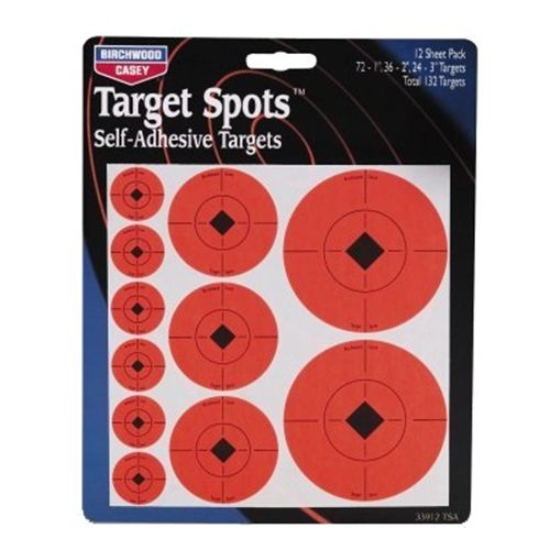 Birchwood Casey Target Spots Assortment 72-1"/36-2" & 24-3" 33928