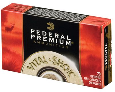 Federal Cartridge Vital-Shok Medium Game .308 Winchester/7.62 NATO Trophy Copper, 165 Grain (20 Rounds) - P308TC2