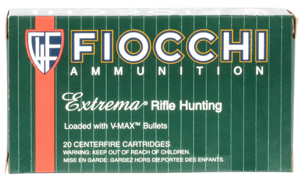 Fiocchi Ammunition Extrema .22-250 Remington V-Max Polymer Tip, 40 Grain (20 Rounds) - 22250HVB