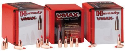 Hornady Rifle Bullet 204 Cal 40 Grain V-Max 100 Round Box 22006