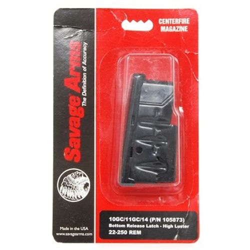 Savage Arms 4 Round Matte Blue Mag Bottom Release Latch For 10FC/11C 22-250 Rem 55104