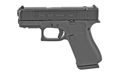 Glock G43X Subcompact 9mm 10+1 3.41" Pistol in Black (MOS Cut Slide) - PX4350201FRMOS