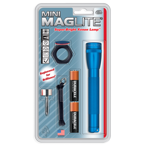 MagLite Mini Mag Flashlight in Blue (5.75") - M2A11C