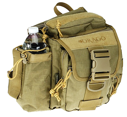 Drago Gear Hiker Bag Shoulder Bag in Tan 1000D Nylon - 15301TN
