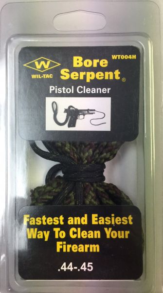 Wil-Tac Bore Serpent .44, .45 Quick Cleaning Bore Serpent with Brass Weight WT004H