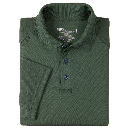 5.11 Tactical Performance Men's Short Sleeve Polo in LE Green - X-Large