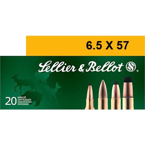 Sellier & Bellot 6.5X57mm Soft Point, 131 Grain (20 Rounds) - SB6557A