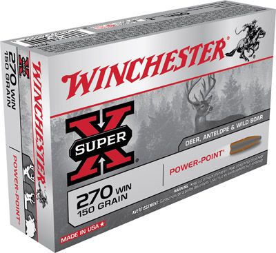 Winchester Super-X .270 Winchester Power-Point, 150 Grain (20 Rounds) - X2704