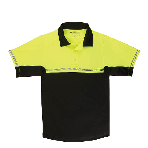 5.11 Tactical Bike Patrol Men's Short Sleeve Polo in Reflective Yellow - Large