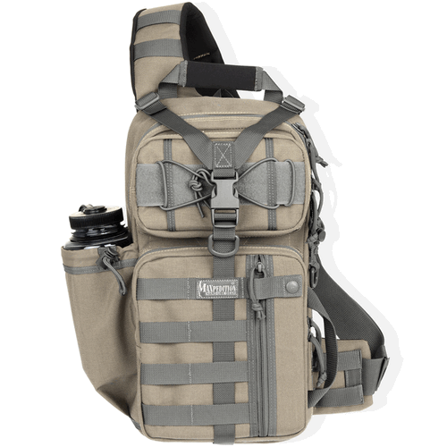 Maxpedition Sitka Gearslinger Waterproof Sling Backpack in Khaki-Foliage 1000D Nylon - 0431KF