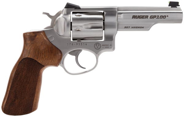 Ruger GP100 .357 Remington Magnum 6-Shot 4.2" Revolver in Satin Stainless (Match Champion) - 1754