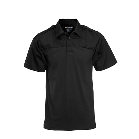 5.11 Tactical PDU Rapid Men's Short Sleeve Polo in Black - Large