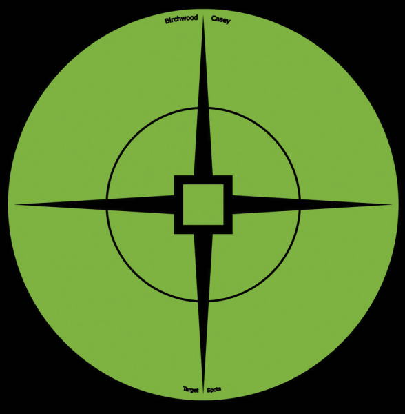 Birchwood Casey 33936 Target Spots 6" Green Crosshair Self-Adhesive 10 Pack