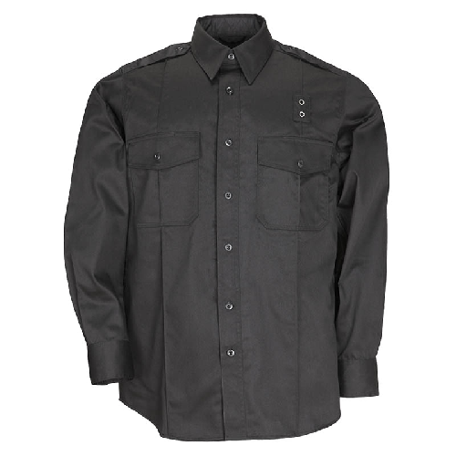 5.11 Tactical PDU Class A Men's Long Sleeve Uniform Shirt in Black - X-Large