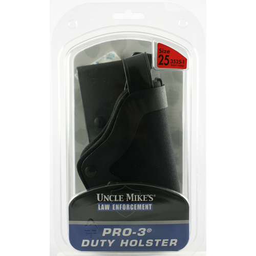 Uncle Mike's Pro-3 Right-Hand Belt Holster for Glock 20, 21, 29, 30, 36 in Black Kodra Nylon (5") - 35251