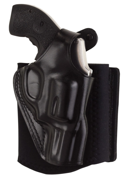 Galco International Ankle Glove Right-Hand Ankle Holster for Glock 43 in Black (3.3") - AG800