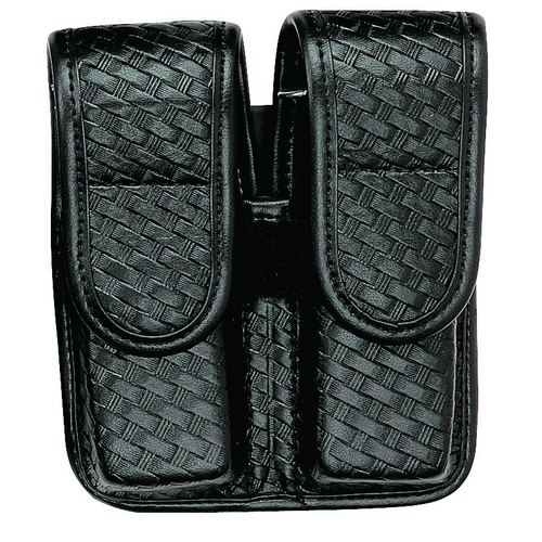 Bianchi Accumold Double Magazine Pouch Magazine Pouch in Basket Weave Black - 22085