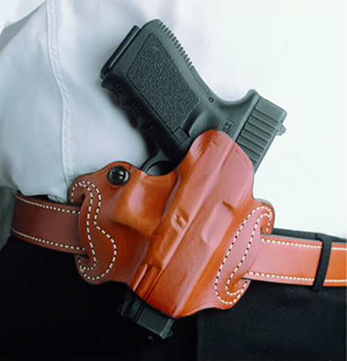 Desantis Gunhide Mini Slide Right-Hand Belt Holster for Glock 17, 19, 20, 21, 22, 23 in Black - 086BAE1Z0