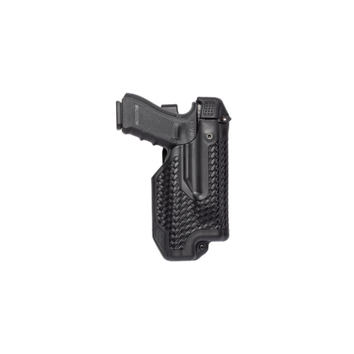 Blackhawk Epoch L3 Molded Light Bearing Left-Hand Belt Holster for Glock 17 in Black Basketweave - 44E000BW-L