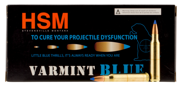 HSM Hunting Shack Varmint Blue .223 Remington/5.56 NATO Sierra BlitzKing, 55 Grain (20 Rounds) - HSM22354N