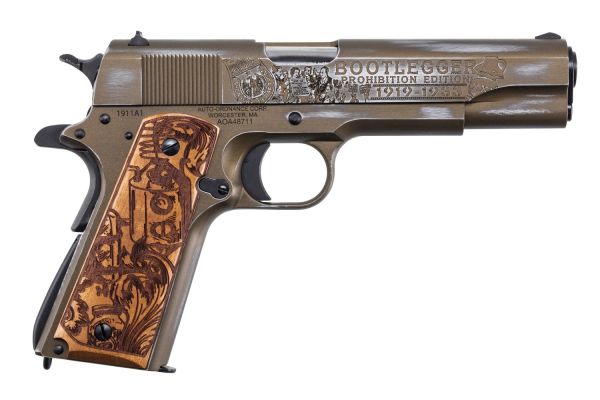 Kahr Arms 1911-A1 Bootlegger .45 ACP 7+1 5" 1911 in Distressed Brunt Bronze Cerakote - 1911BKOC9