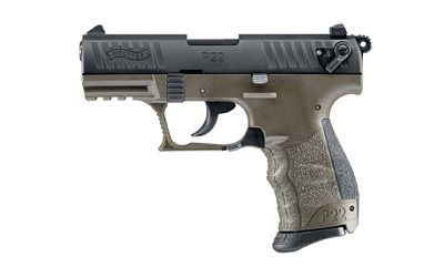 Walther P22-CA .22 Long Rifle 10+1 3.4" Pistol in Two Tone Military Green - 5120338