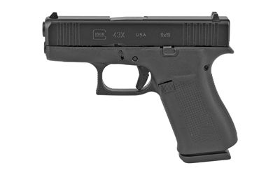 Glock G43X Subcompact 9mm 10+1 3.41" Pistol in Black - UX4350201