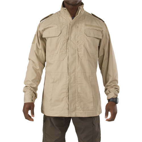 5.11 Tactical Taclite M-65 Men's Full Zip Jacket in TDU Khaki - Large
