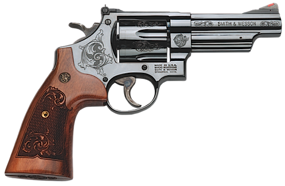 Smith & Wesson 29 .44 Remington Magnum 6-Shot 4" Revolver in Blued (Machine Engraved) - 150783