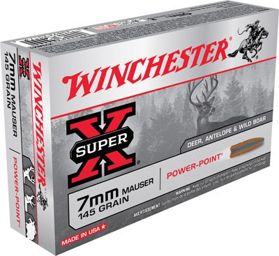 Winchester Super-X 7X57 Mauser Power-Point, 145 Grain (20 Rounds) - X7MM1