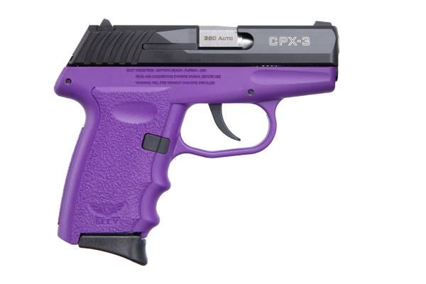 SCCY CPX-3 Gen3 .380 ACP 10+1 3.10" Pistol in Purple - CPX-3CBPU