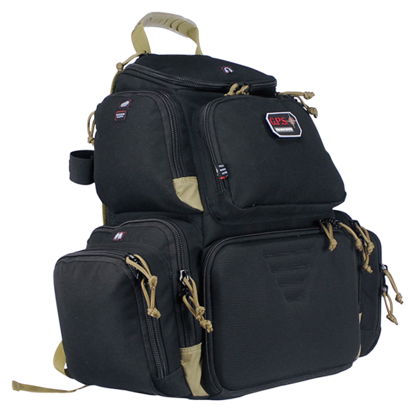 G*outdoors - Inc Handgunner Waterproof Cover Backpack in Tan/Black 600D Polyester - 1711BPBT