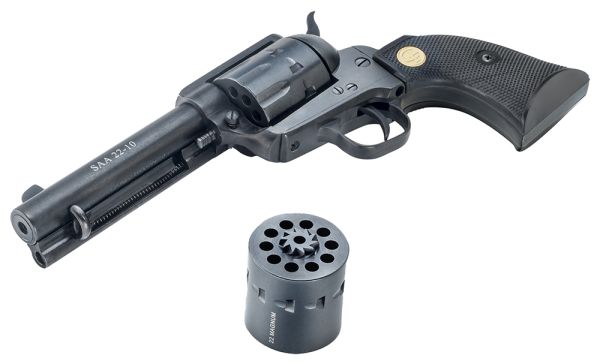Chiappa 1873 .22 Long Rifle/.22 Winchester Magnum 10-Shot 4.75" Revolver in Black (Army) - CF340155D