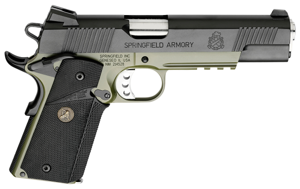 Springfield 1911 .45 ACP 7+1 5" 1911 in OD Green Armory Kote (Operator *CA Compliant*) - PX9105MLC