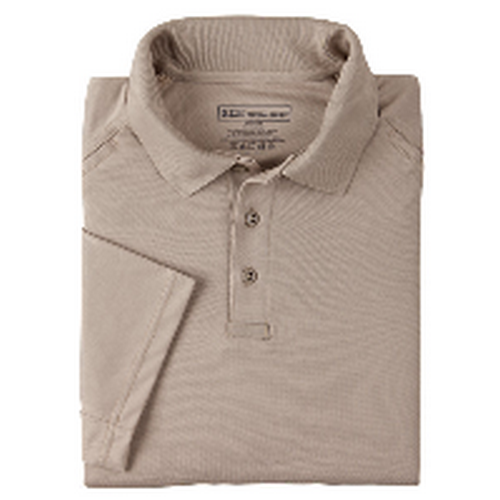 5.11 Tactical Performance Men's Short Sleeve Polo in Silver Tan - Medium