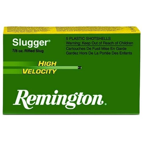Remington Slugger High Velocity .12 Gauge (3") Slug Copper (5-Rounds) - SPHV12MRS