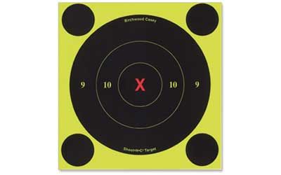 Birchwood Casey Shoot-n-c Target, Round X-bullseye, 6", 60 Targets 34560