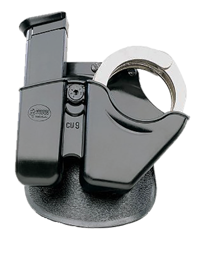 Fobus USA Handcuff/Magazine Case W/Adjustable Paddle in Black Smooth Plastic - CU9RP