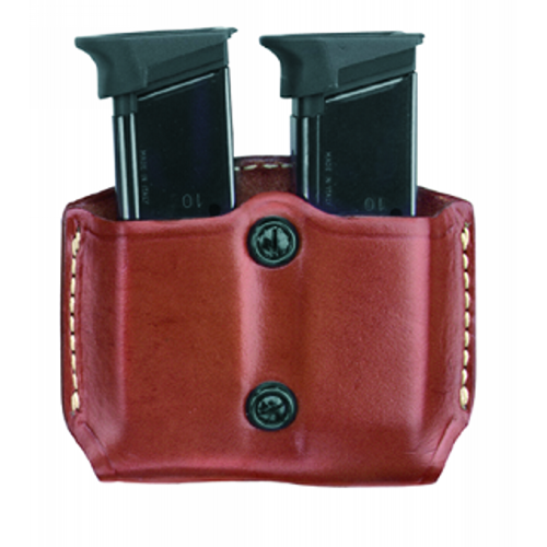 Gould & Goodrich Double Magazine Pouch Magazine Pouch in Chestnut Brown - 851-3