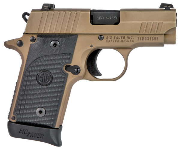 Sig Sauer P238 Micro-Compact Emperor Scorpion .380 ACP 6+1 2.70" Pistol in Flat Dark Earth Hardcoat Anodized - 238380ESCPN