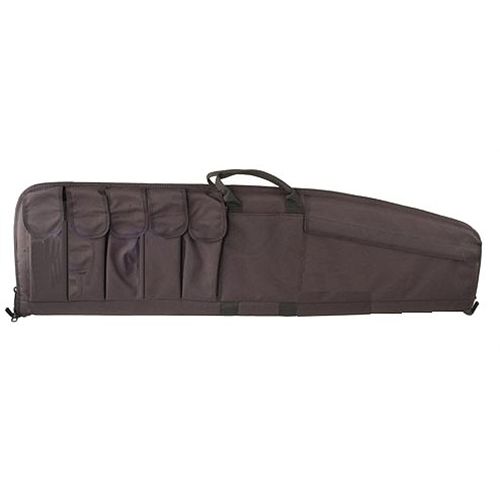 Uncle Mikes Large Black Tactical Rifle Case w/Five Magazine Pouches 5214