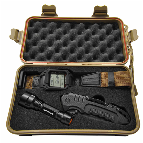 Recon Mission Combo Set Watch, Knife and LED Light