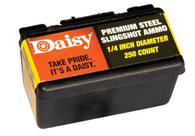 Daisy Slingshot Ammo Black .25" 250 Round Pack 8114