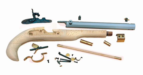 Trad KP50602 Kentucky Pistol Kit Cap Lock 50 BlkPwdr 10" Fxd Sights H-Wood Stk