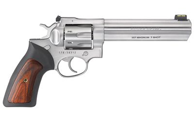 Ruger GP100 Standard .357 Remington Magnum 7-round 6" Revolver in Satin Stainless Steel - 1773