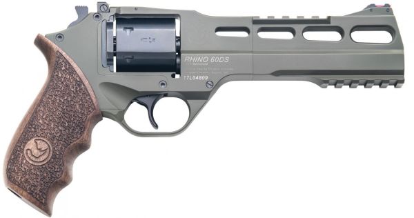 Chiappa Rhino 60SAR .357 Remington Magnum 6-round 6" Revolver in Green Cerakote Aluminum - CF340282